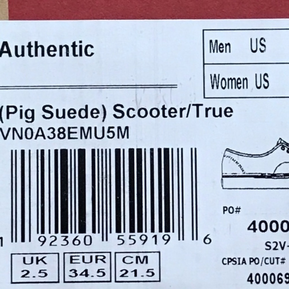 Vans Authentic Pig Suede Scooter True Shoes - Picture 9 of 9